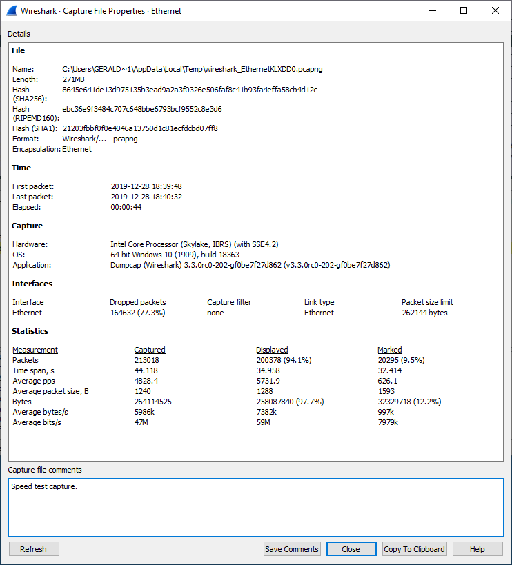 ws capture file properties