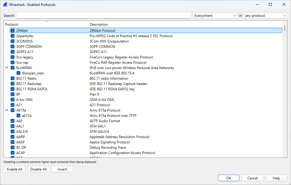 ws enabled protocols